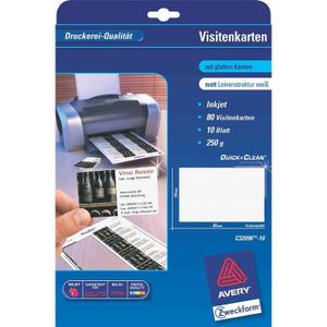 carte de visite zweckform