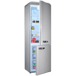 REFRIGERATEUR COMBINE VINTAGE 300L A+ SILVER 