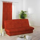 HOUSSE DE CANAPE  Housse de clic clac BETON CIRE rouge brique