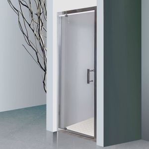 CREAZUR Porte pivotante Nerina 80 cm avec cadre en aluminium