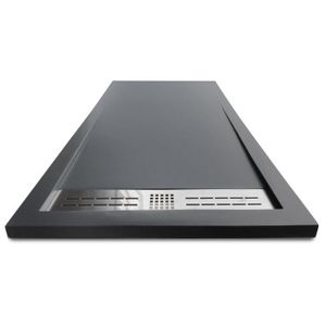 MITOLA Receveur en résine composite SPIRIT 100x80 anthracite