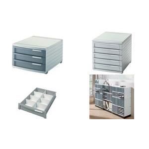 caisson de bureau gris