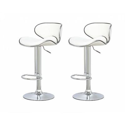tabouret de bar x2 elite noir