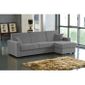  Canapé Convertible Lit Angle Milano Micro Gris