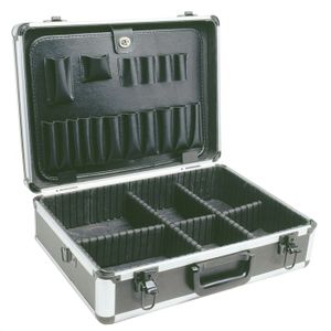 COGEX Valise de rangement ? bandouli?re vide grise