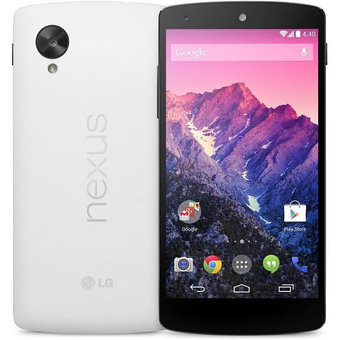 LG Nexus 5 32 GO Blanc smartphone, avis et prix pas cher Cadeaux