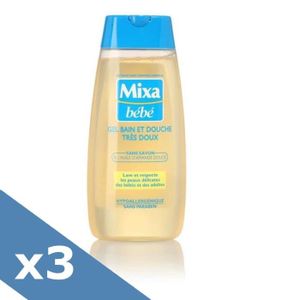 PACK MIXA BEBE Gel lavant bain et douche tr?s doux 200ml x3