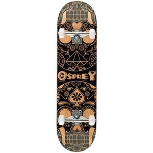 OSPREY Skateboard Double Kick Boards Candy Skull