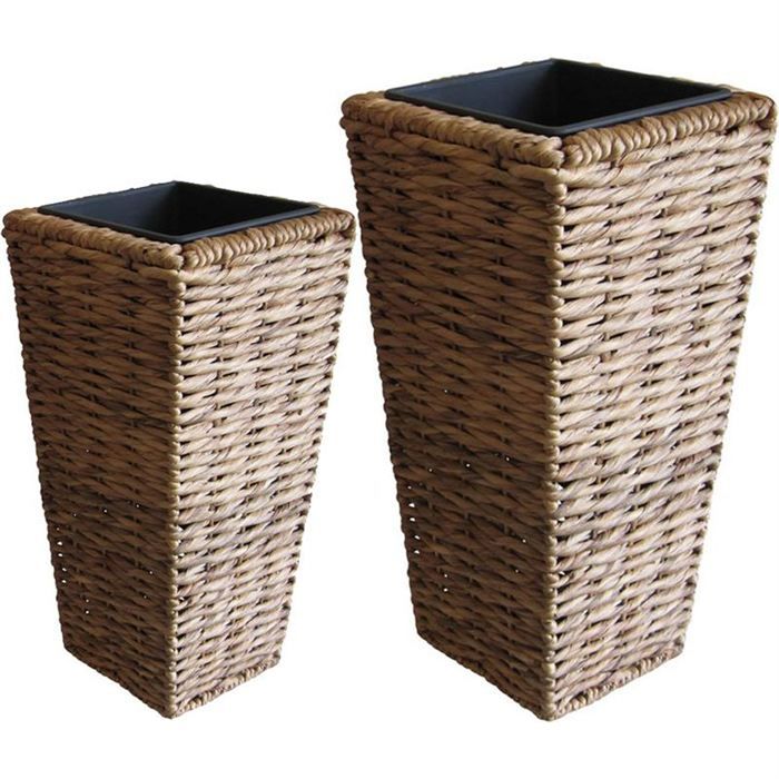 2 Vases en jacinthe d