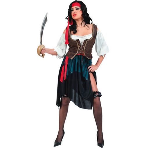 DÉGUISEMENT , PANOPLIE Costume Pirate Femme Corsaire Taille Unique