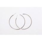 BOUCLE D OREILLE Créoles rock noires 302877C  - v…