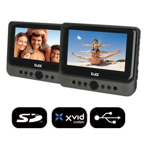 D-JIX PVS 702-59LDP Double Lecteur DVD portable 2 écrans