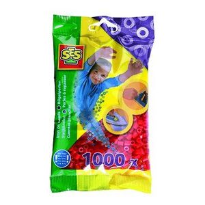 SES CREATIVE Lot de 1000 perles ? repasser - Rouge