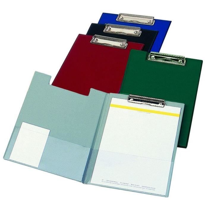2 Porte-bloc Avec Pince - 10x15cm - Pour Notes, Listes, Reçus - Bleu