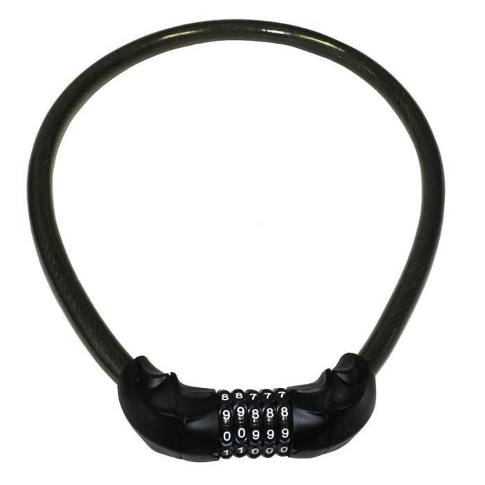 Antivol pour vélo à code 5 chiffres 17mm 80cm Achat / Vente antivol Antivol pour vélo à code 5