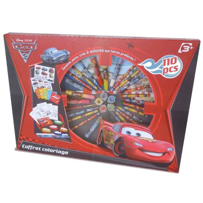 Coffret Coloriage Cars 2  Achat / Vente kit de dessin Coffret