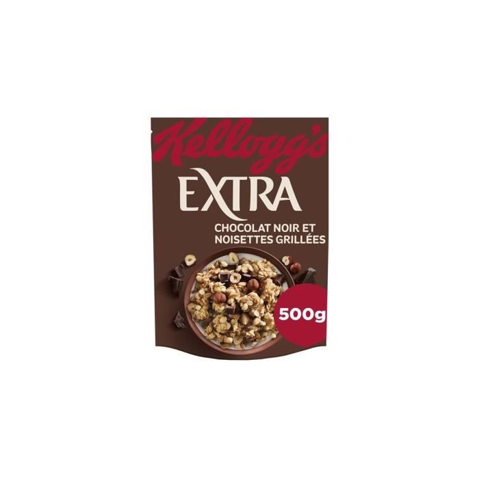 Kellogg's Extra céréales chocolat noir noisettes 500g Achat / Vente