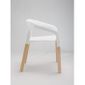  Lot de 2 chaises design Popwood Couleur Blanc