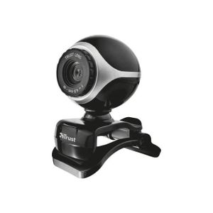 Trust Webcam EXISnoir et argent