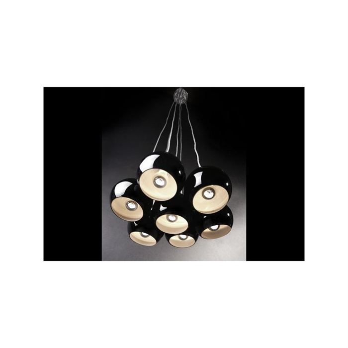 Lustre design 7 bubble noir/blanc achat / vente lustre design 7 ... Désign Lustres Blanc