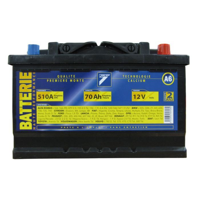Batterie 12V 70AH 510A (EN) Auto7 Achat / Vente batterie véhicule Batterie 12V 70AH 510A (EN