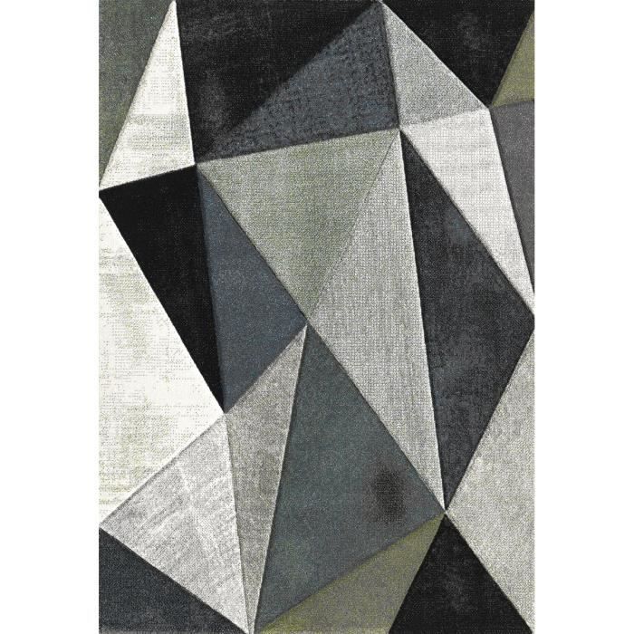 NAZAR Tapis de salon Belis gris, noir et Blanc Achat / Vente tapis