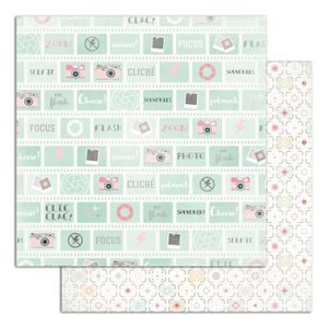 TOGA Lot de 6 papiers recto verso - 30x30 - Clic clac