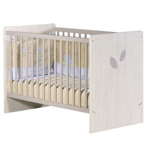 LIT NON PLIANT BEBE SAUTHON Lit bébé Leaf Frene 120X60 Taupe