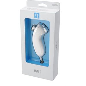 MANETTE NUNCHUK BLANC OFFICIEL / ACCESSOIRE POUR CONSOLE N