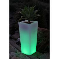 POT LUMINEUX - OBJET LUMINEUX  Pot lumineux BOREAL 70 cm blanc télécommandable