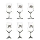 VERRE A PIED - GOBELET - FLUTE A CHAMPAGNE "INAO" Lot de 6 verres à vin en cristallin 27.5 cl