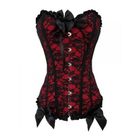  Corset rouge avec petit noeud - …