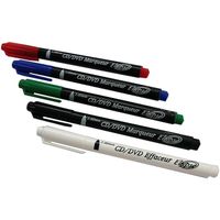 STYLO - MARQUEUR ELYPSE Lot de 5 stylos spécial écriture "CD/DVD" (