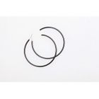BOUCLE D OREILLE Créoles rock noires 302877C  - v…