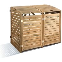 COFFRE D EXTERIEUR - RANGEMENTS  Cache poubelle Double JARDIPOLYS