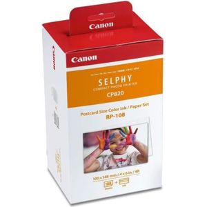 CANON RP-108 Kit cassette ? ruban d'impression + papier - 108 tirages - format carte postale 10 x 14,8 cm