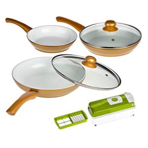 POÊLE - SAUTEUSE CERAFIT GOLD + Nicer Dicer Light POÊLE - SAUTEUSE CERAFIT GOLD + Nicer Dicer Light