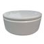 TABLE BASSE Table basse ronde laqué - plateau ouvrant blanc