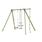 BALANCOIRE - STATION JEUX   Portique bois Safran hauteur 2.48 m.