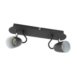 Plafonnier Véga 2 spots - Noir