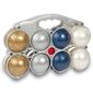 BALLE-BOULE Panier 8 boules silver Smoby