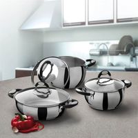 BATTERIE DE CUISINE  ATETERNUM "INOX" Batterie de cuisine 6 pièces