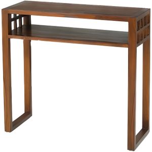 MADRID Console étag?re en bois 80x30x77cm
