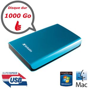 Verbatim USB  3.0 1000 Go Bleu Caraïbe 2.5"