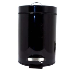 Poubelle 3L métal noir