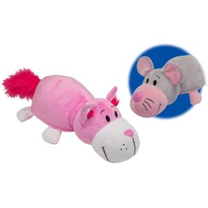 FLIP-A-ZOO Chat Rose-Souris 2-en-1