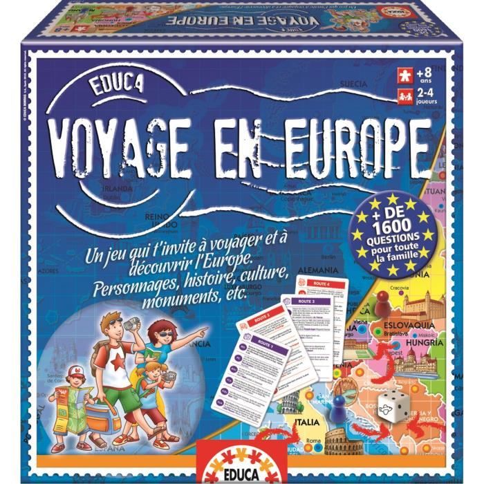 EDUCA Voyage en Europe Achat / Vente jeu société plateau Cdiscount