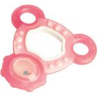 ANNEAU DE DENTITION TRIANGLE DENTITION 3 MOIS NATURE ROSE