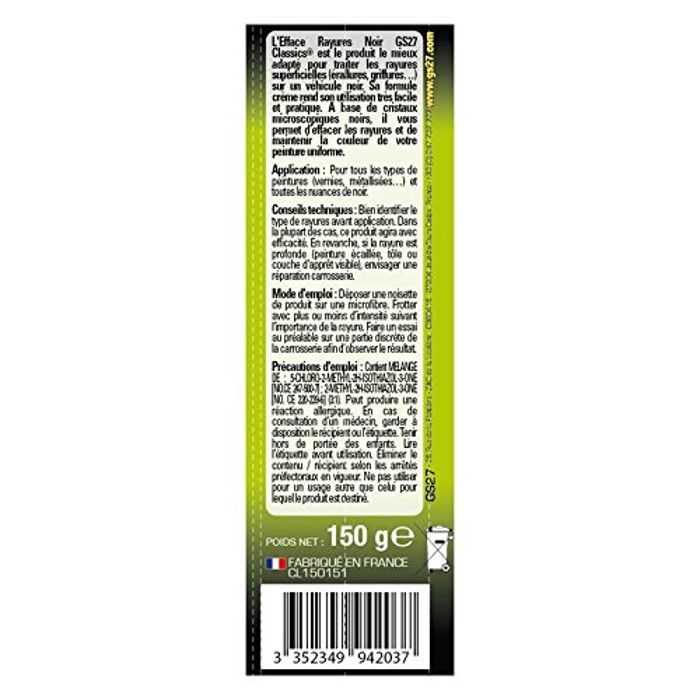 efface rayure special peinture 150g achat efface rayure special peinture 150g achat