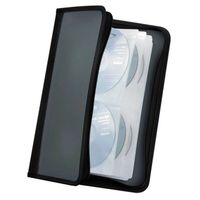 RANGEMENT CD/DVD/BLU RAY Ednet Pochette de rangement 56 CD/DVD Noir transpa